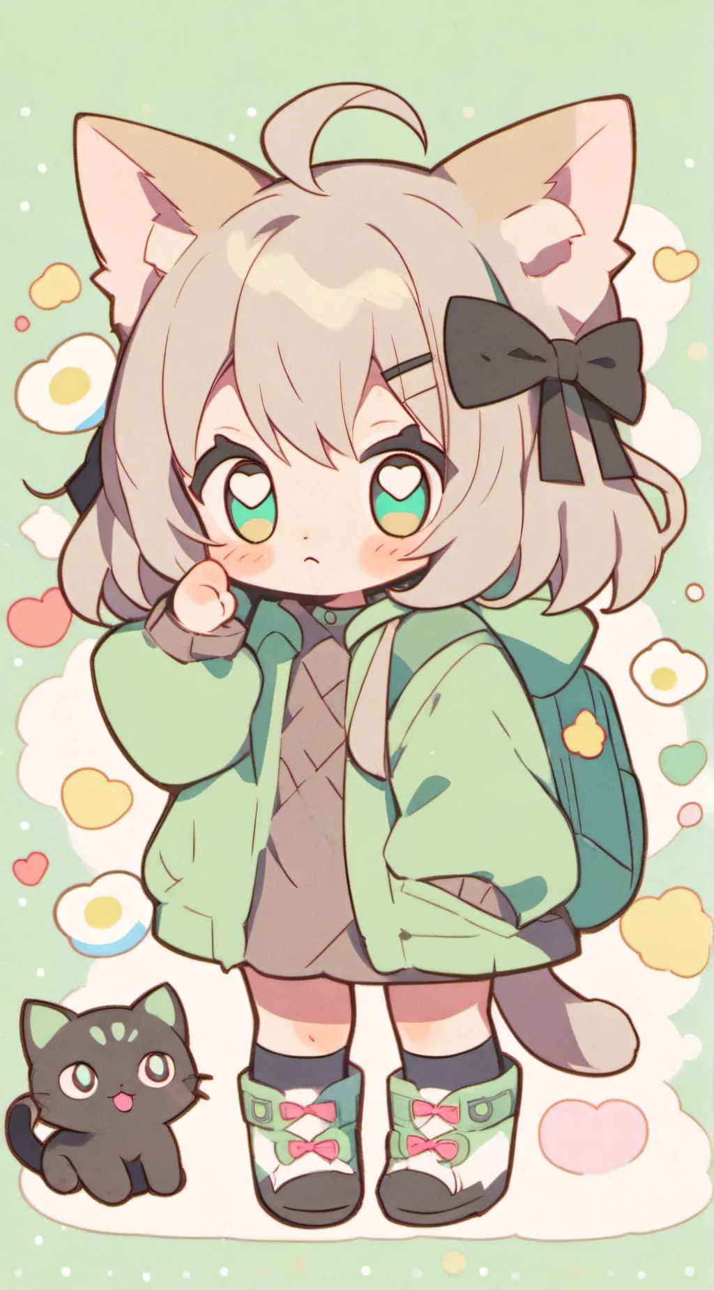 ai character: Flish  background
