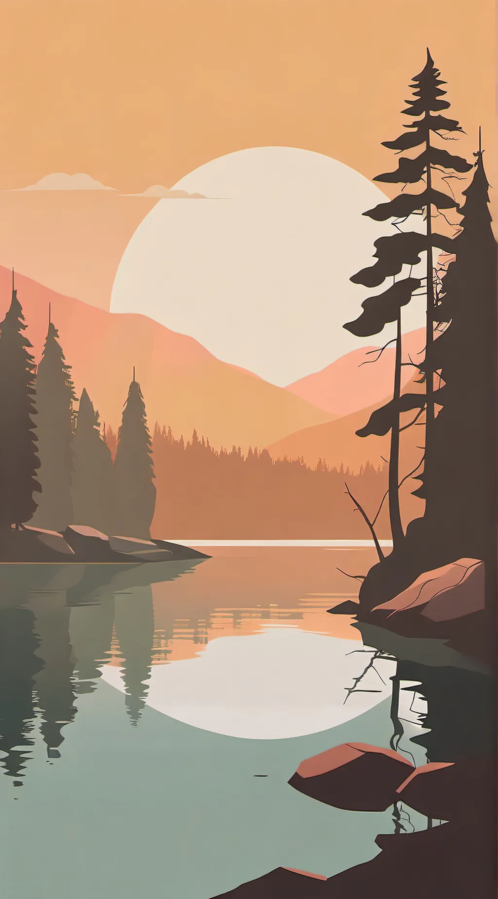 ai character: Hogwarts Lake background
