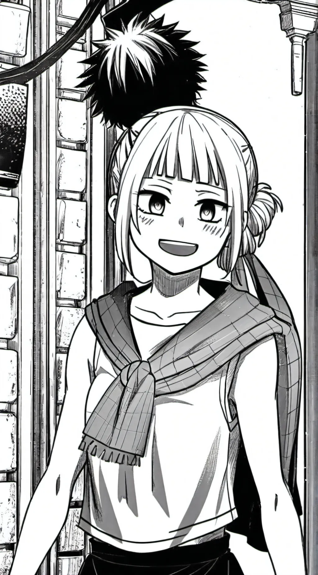 ai character: Toga from mha background
