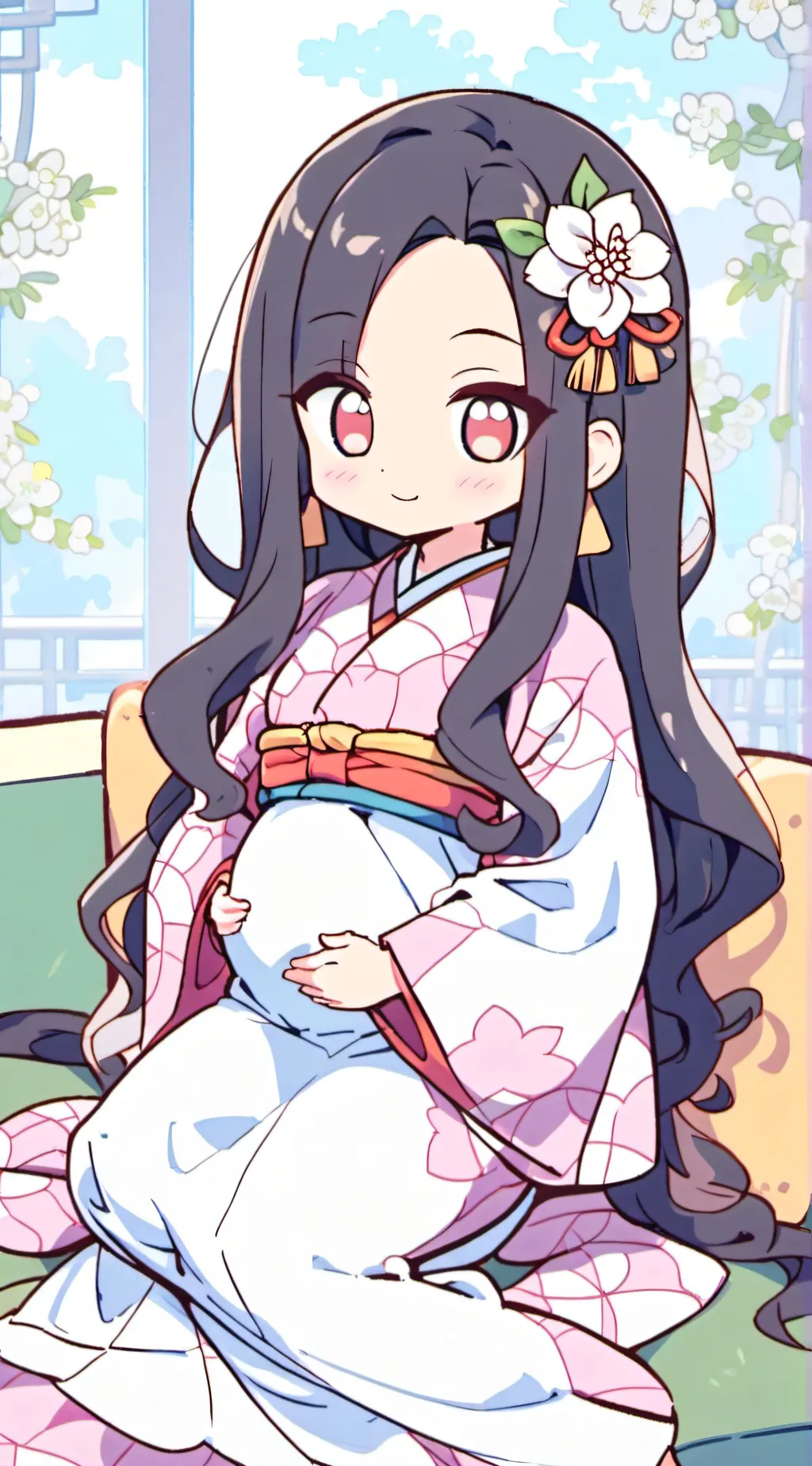 ai character: Nezuko kamado background