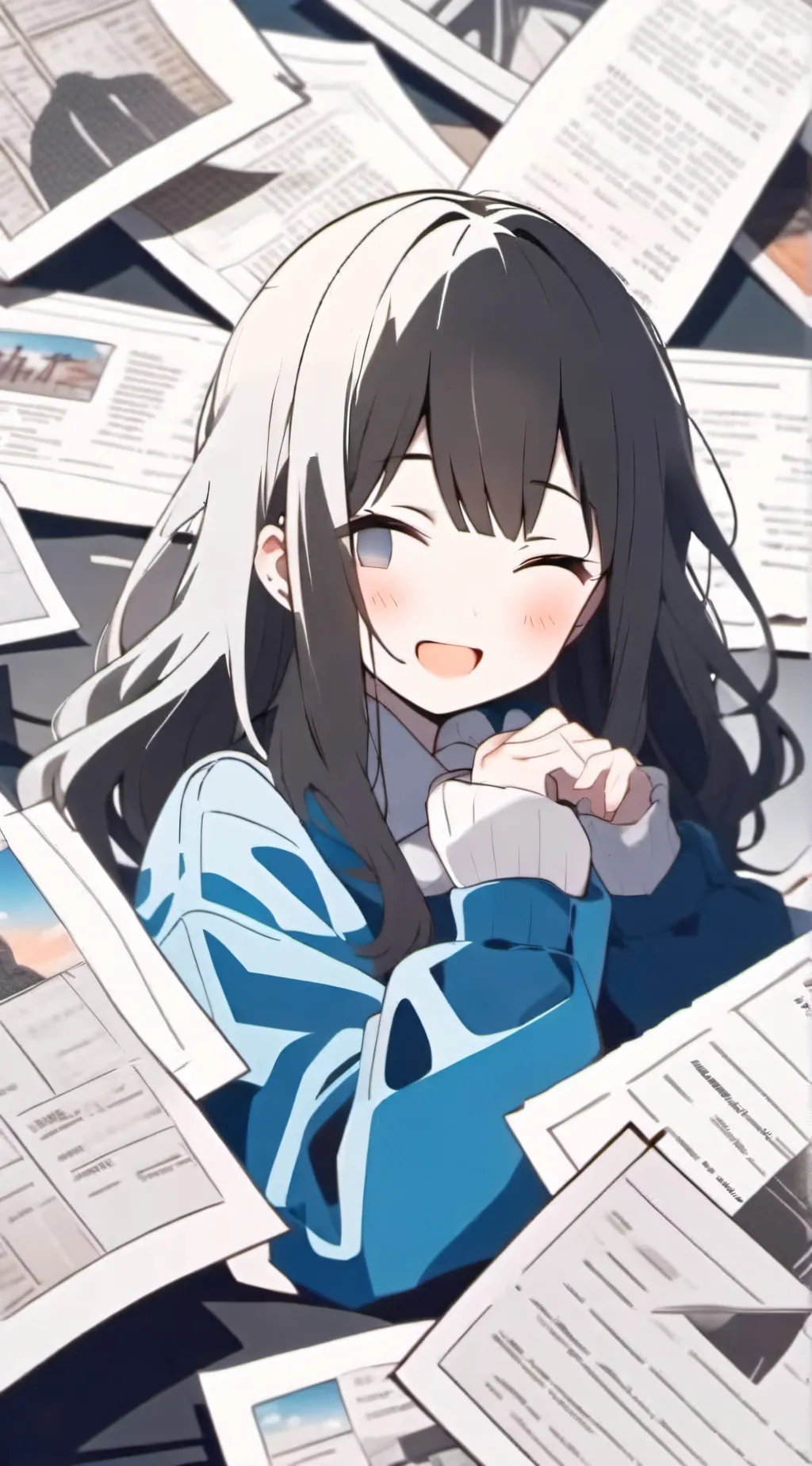 ai character: Snow  background