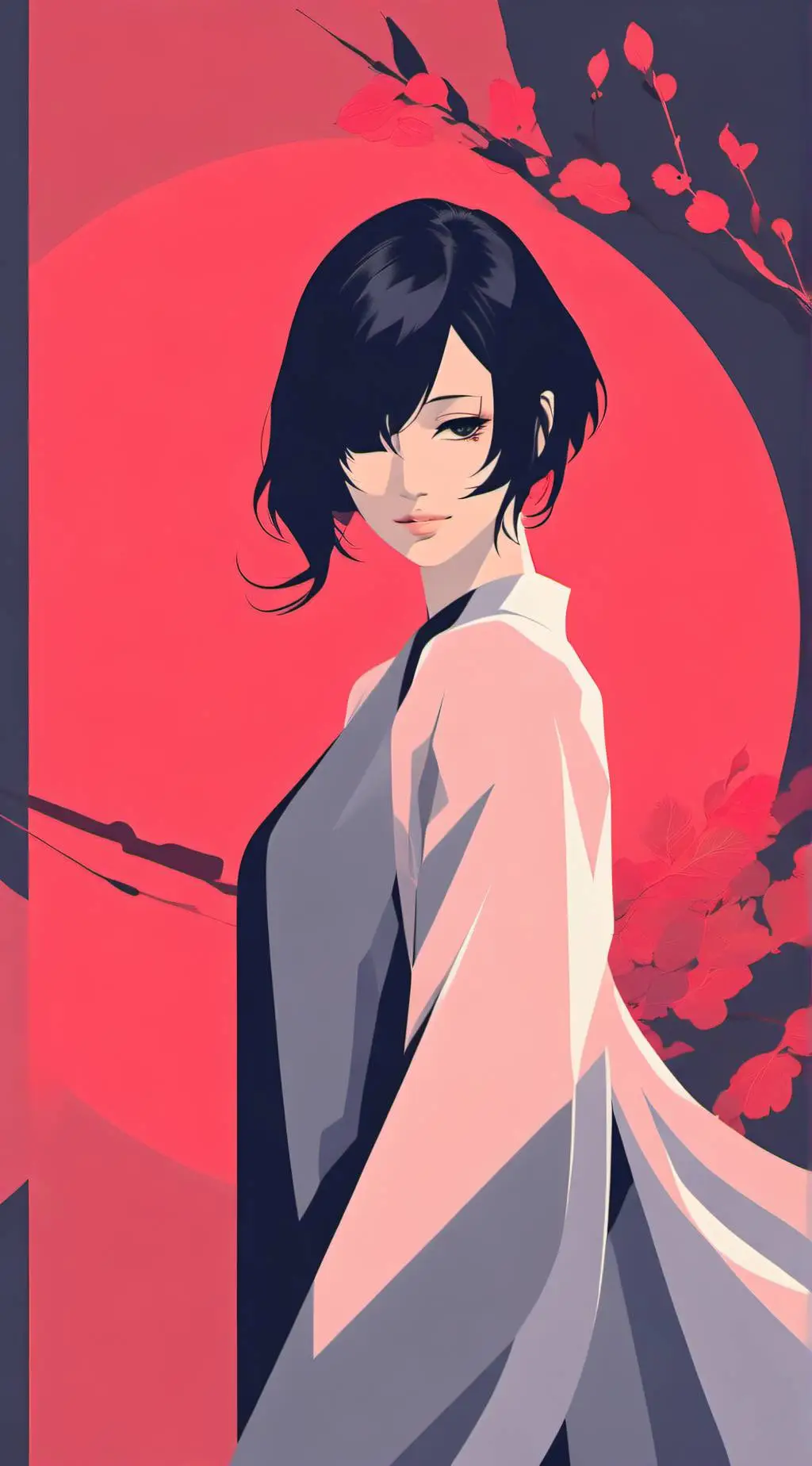 ai character: Touka Kirishima background
