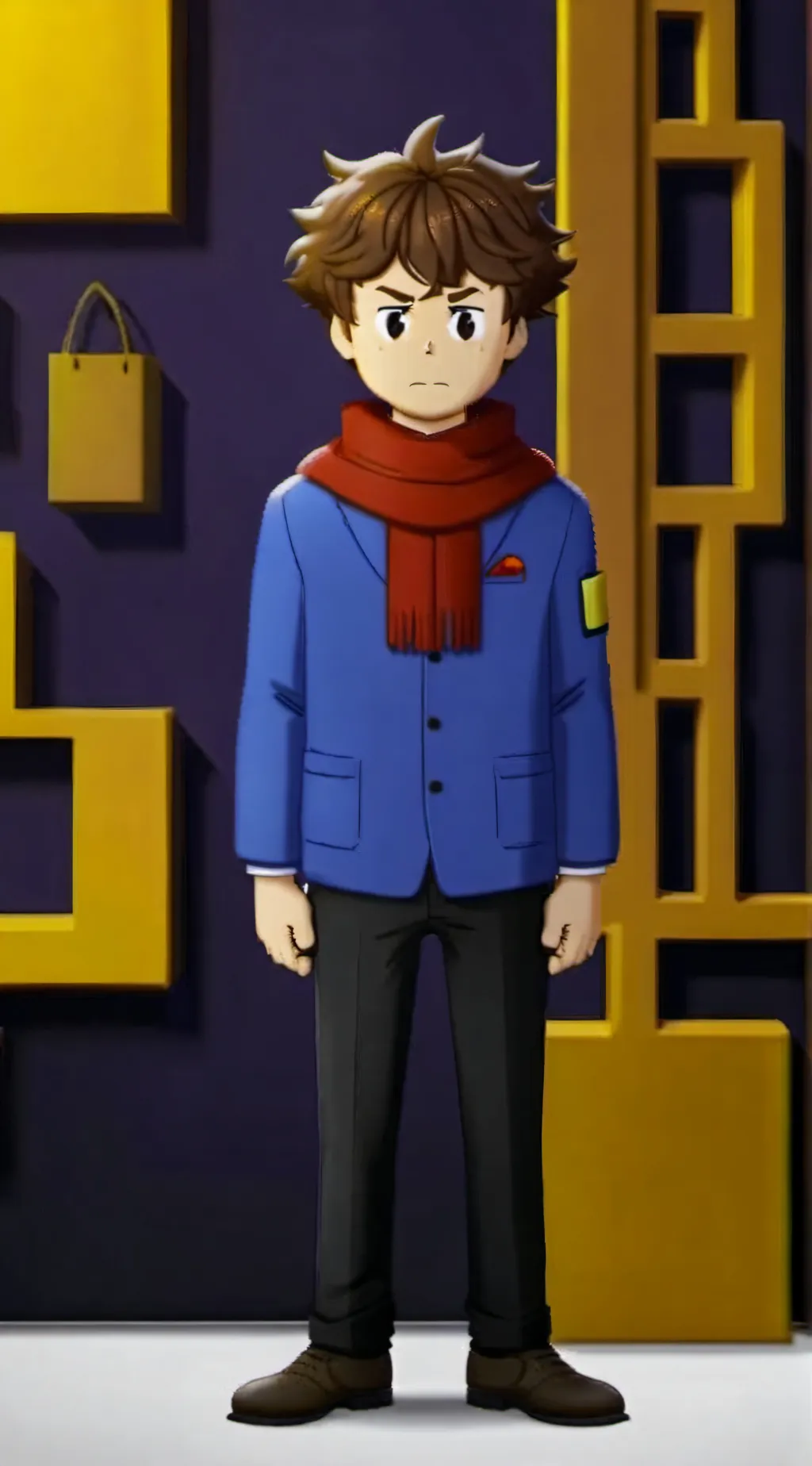 ai character: Justin  background