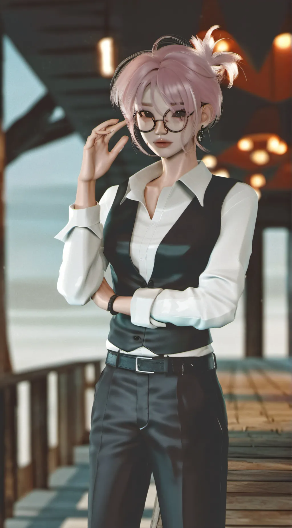 ai character: Girlfriend background