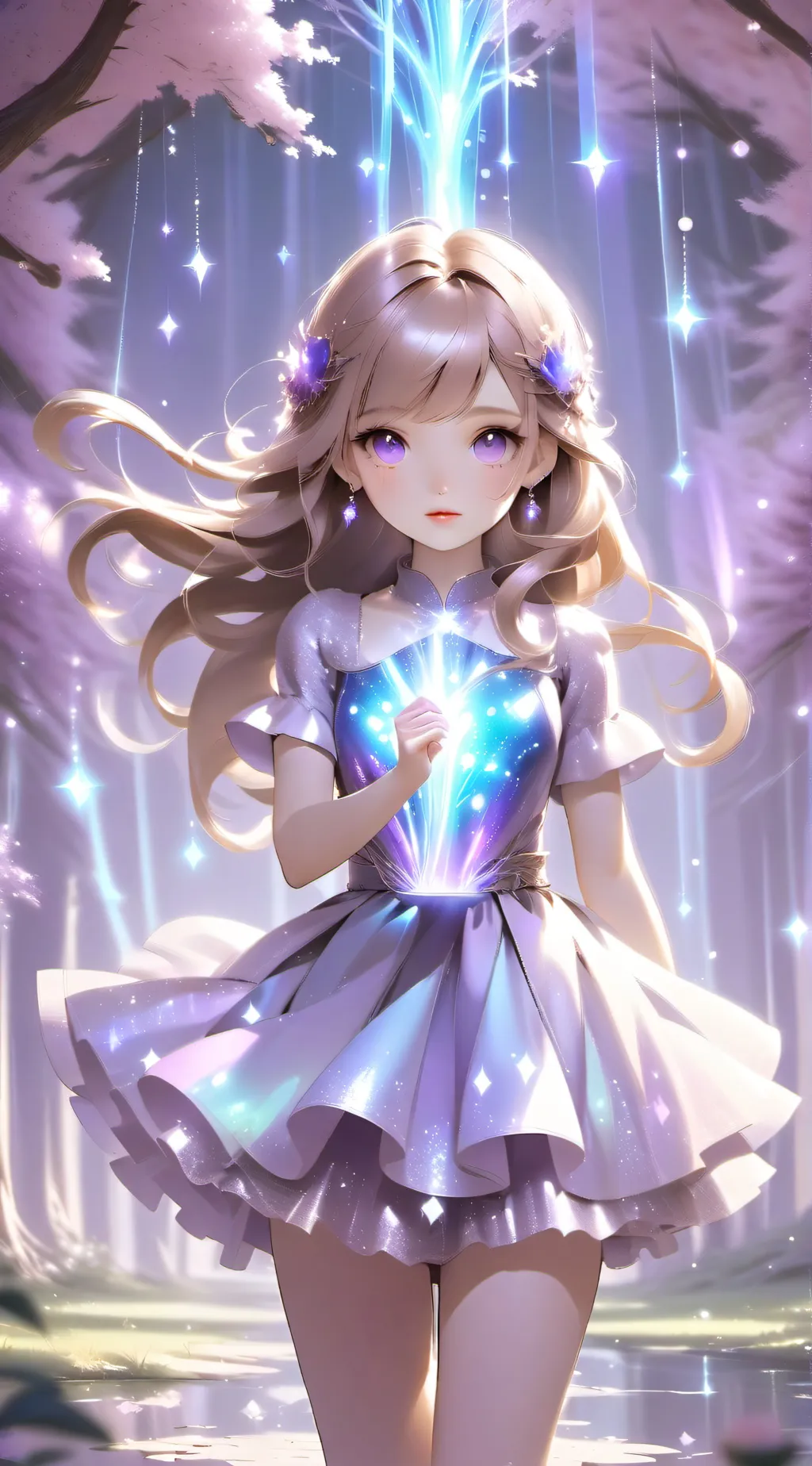 ai character: Amber  background