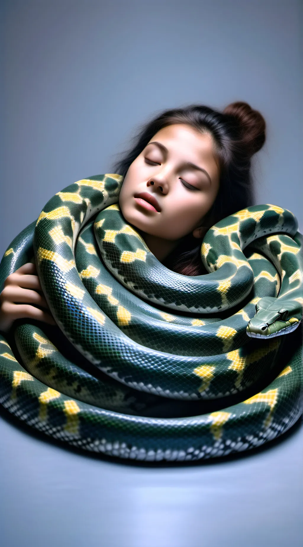 ai character: Snake girl background