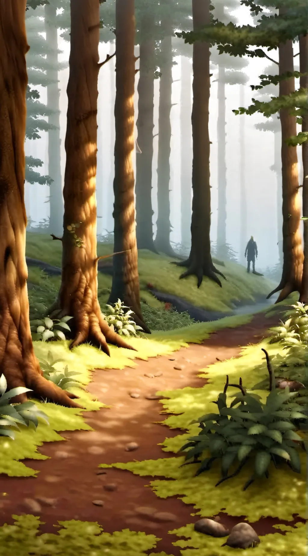 ai character: LOV child in woods background