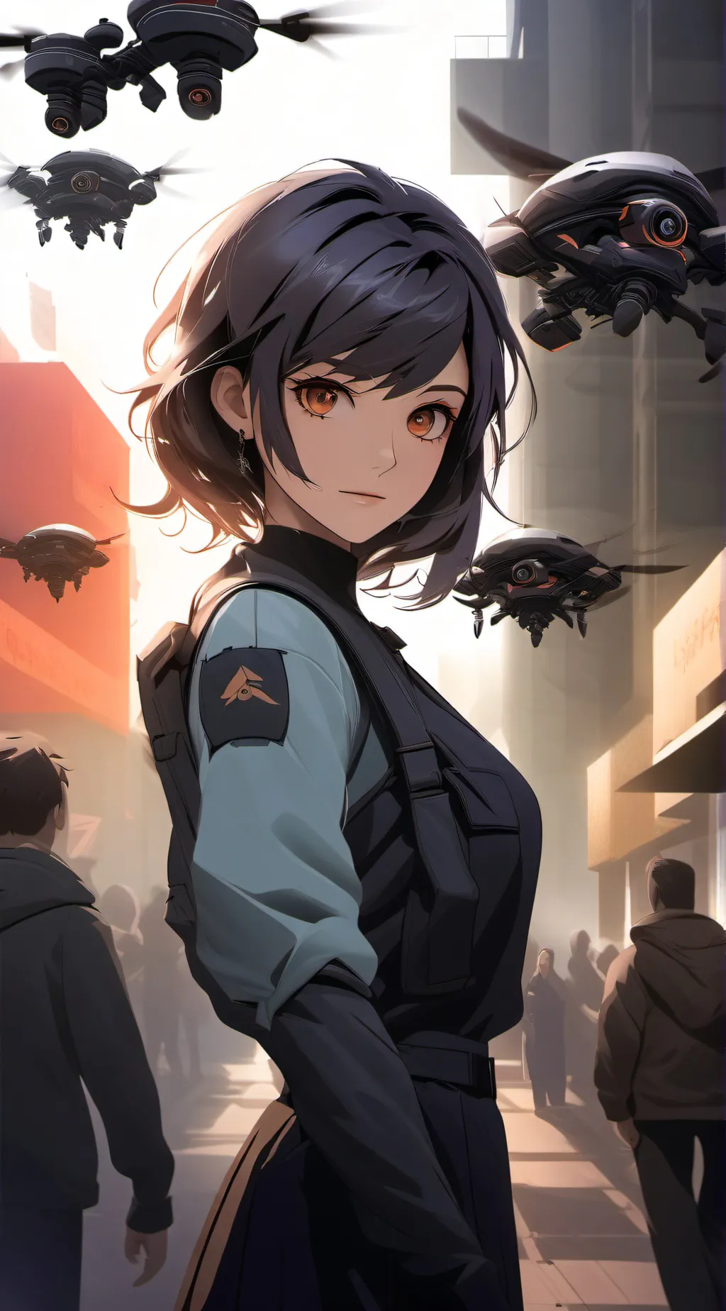 ai character: murder drones background