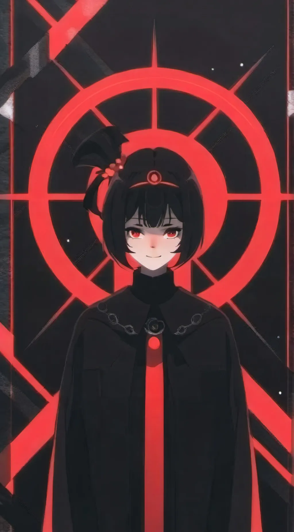 ai character: miss circle  background