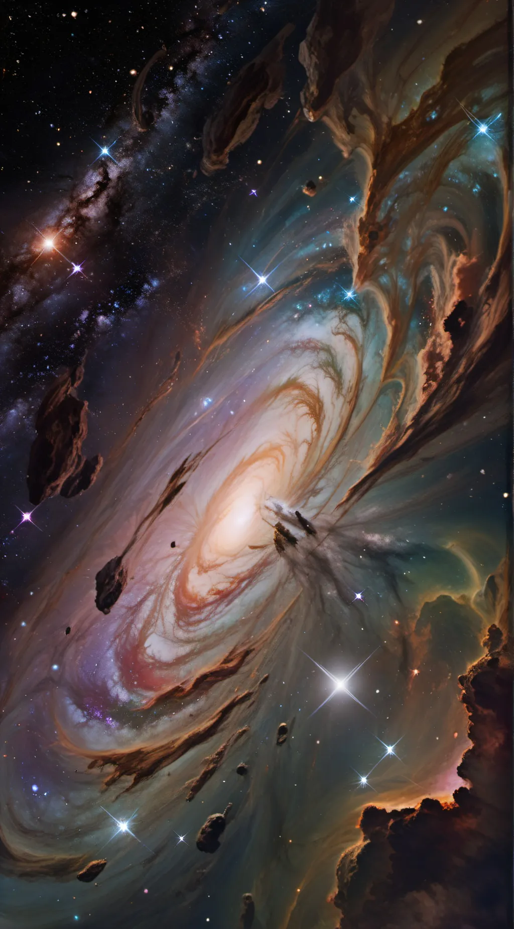 ai character: Milky Way  background