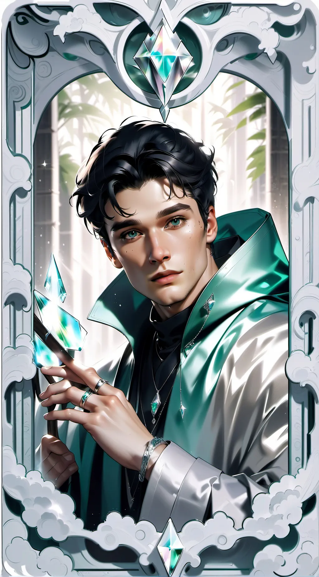 ai character: Mattheo riddle  background