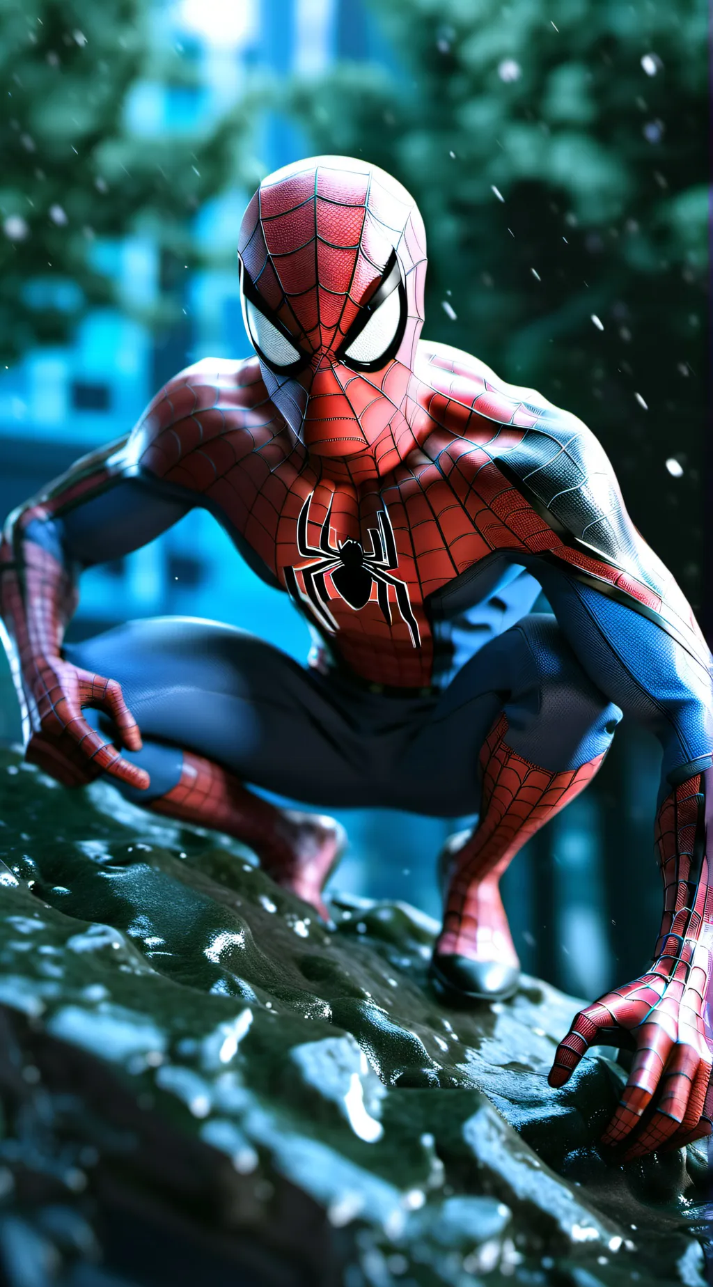 ai character: Peter Parker  background