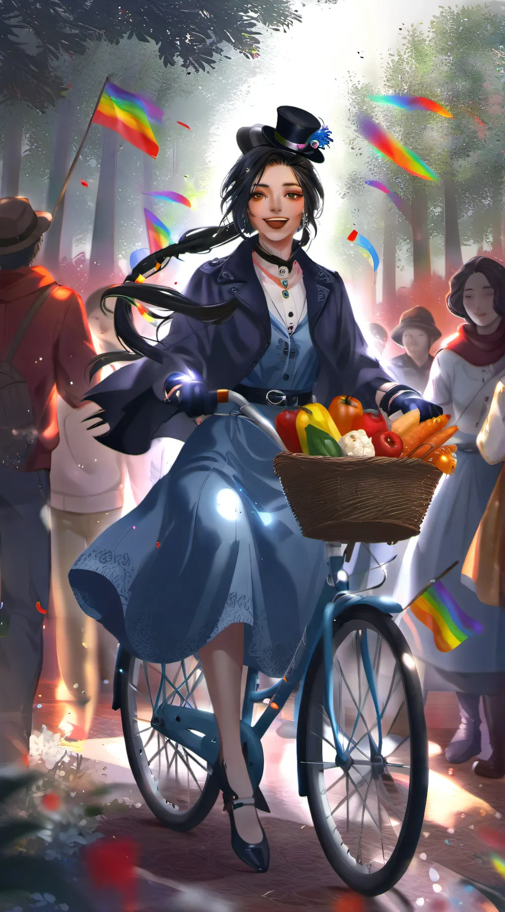 ai character: Rose background