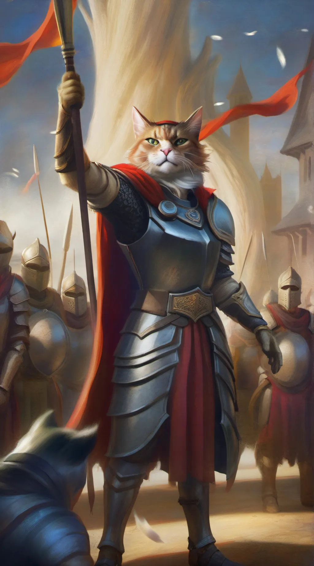 ai character: battle kitty background