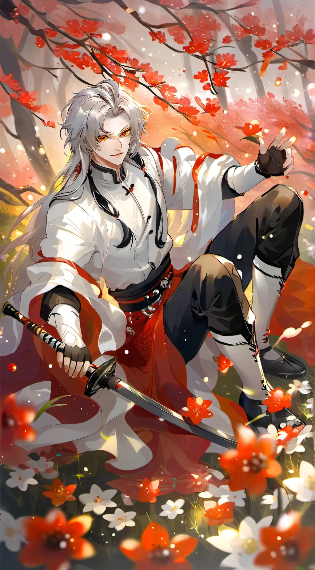 ai character: Demon slayer  background
