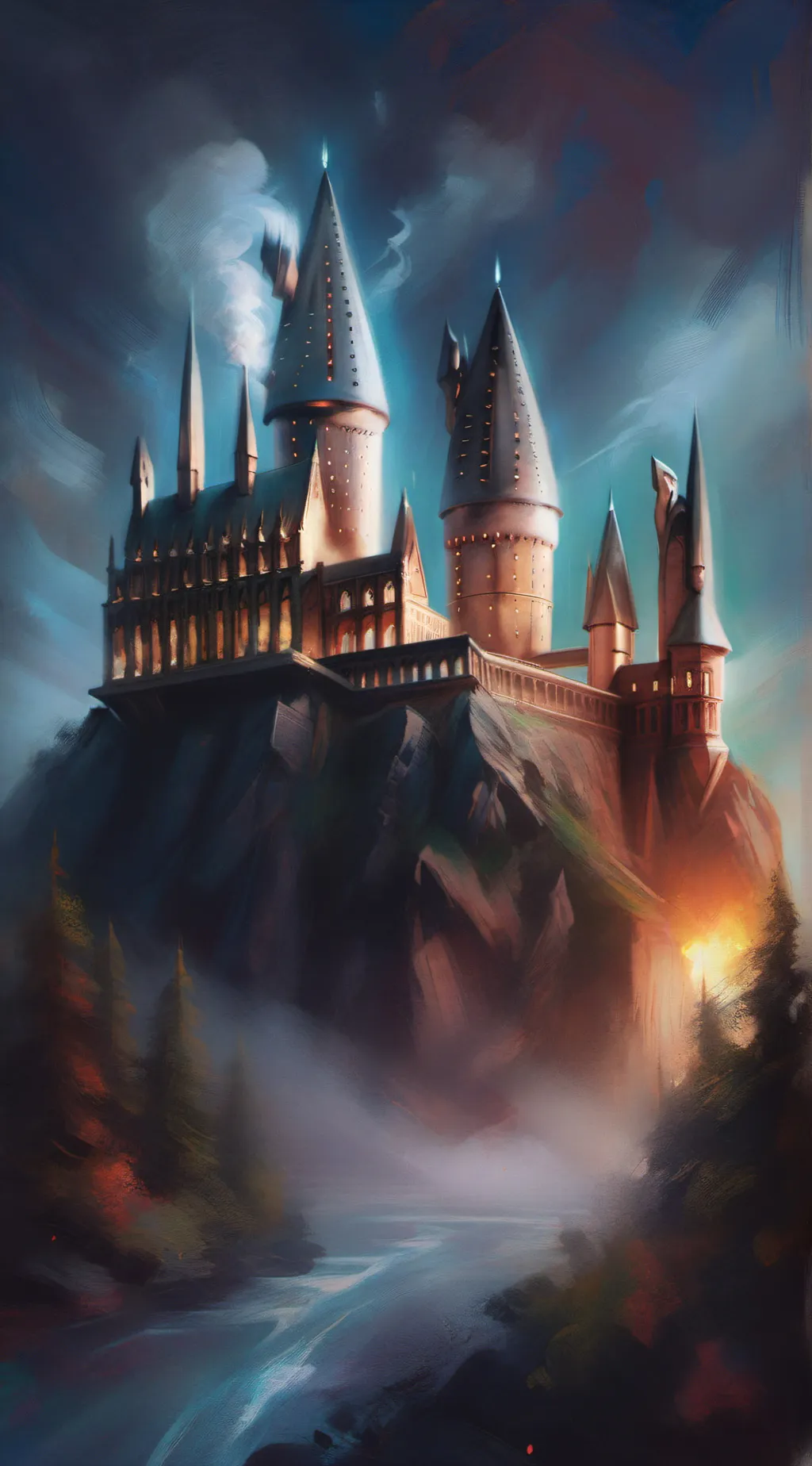 ai character: Hogwarts background