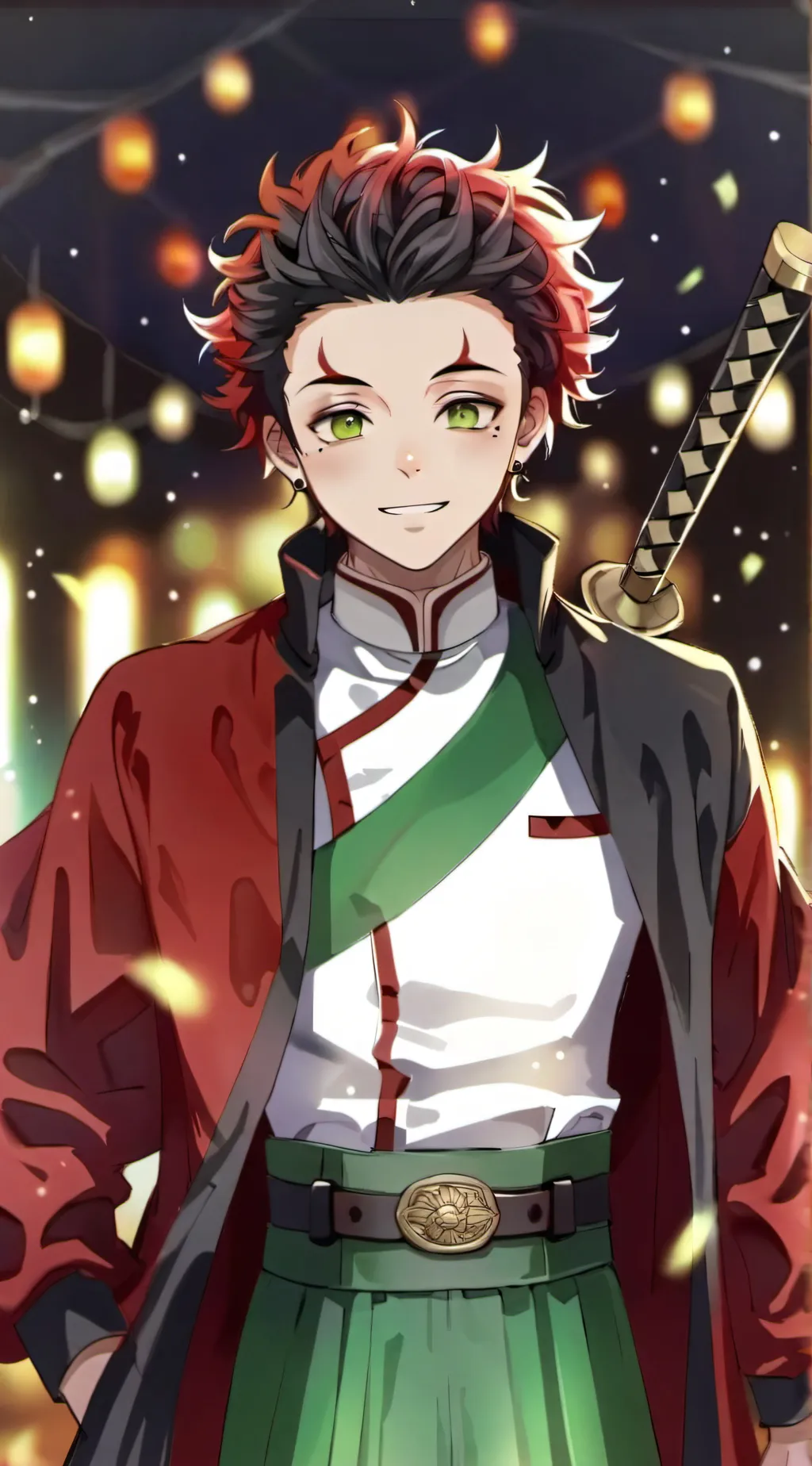 ai character: Kamado - Tanjiro background