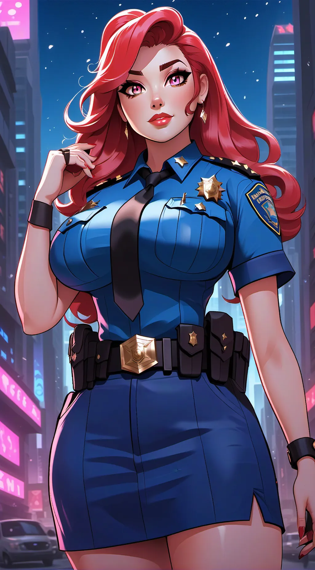 ai character: officer Lisa background