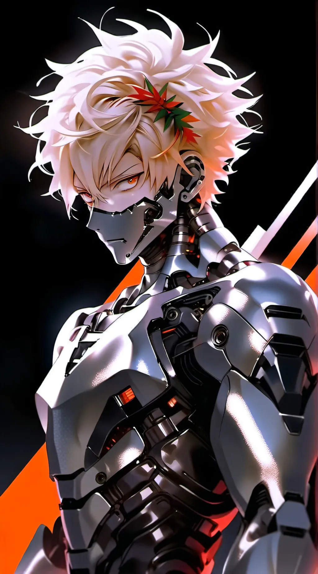 ai character: Cyborg katsuki background
