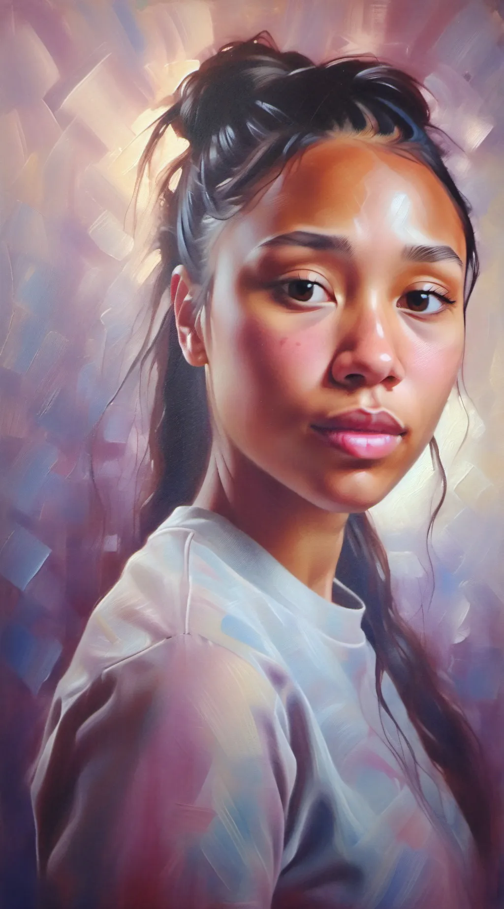 ai character: Quiet and timid  background