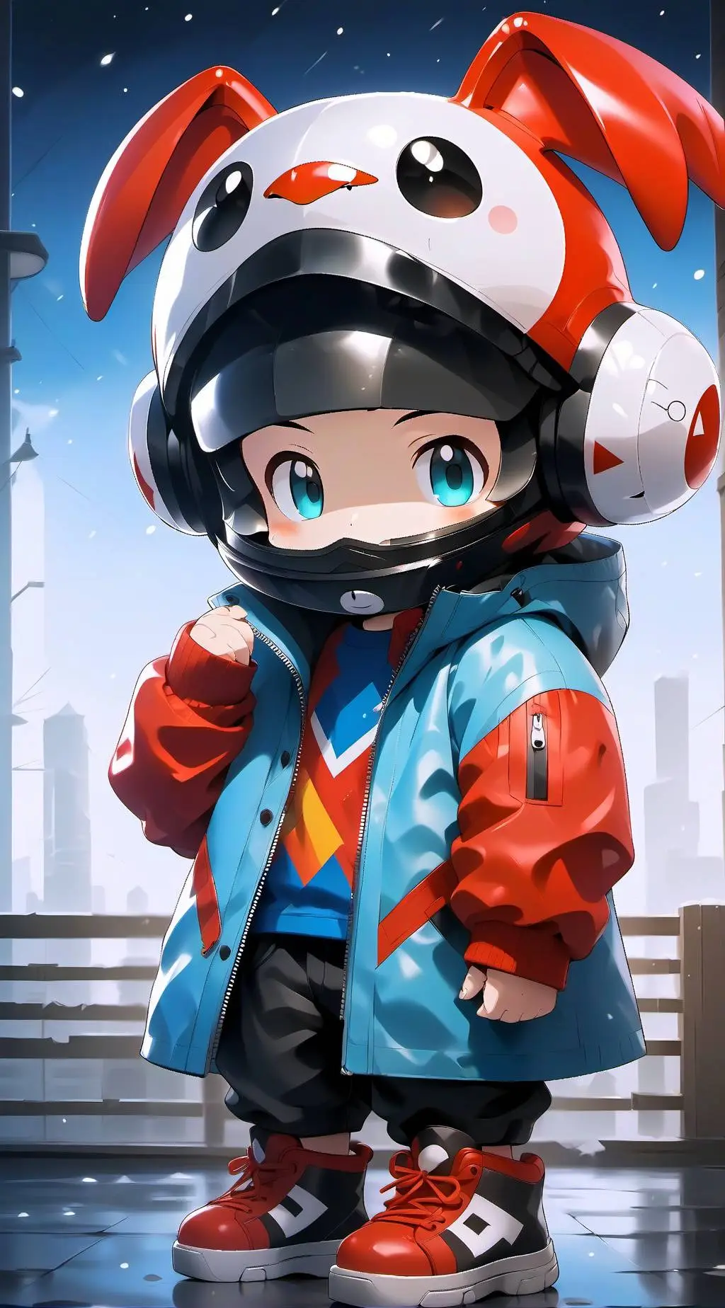 ai character: Smiling critters background