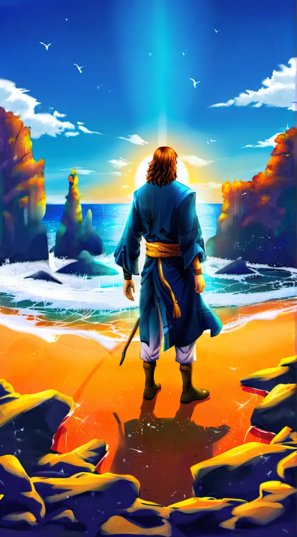 ai character: Jesus background
