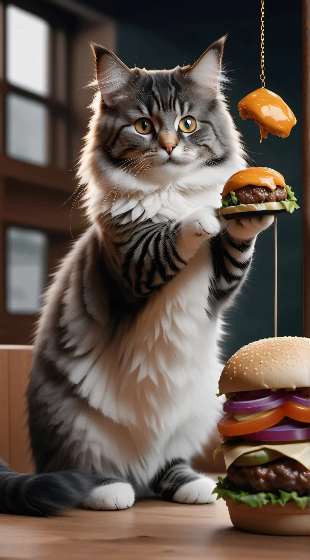 ai character: mad cat background