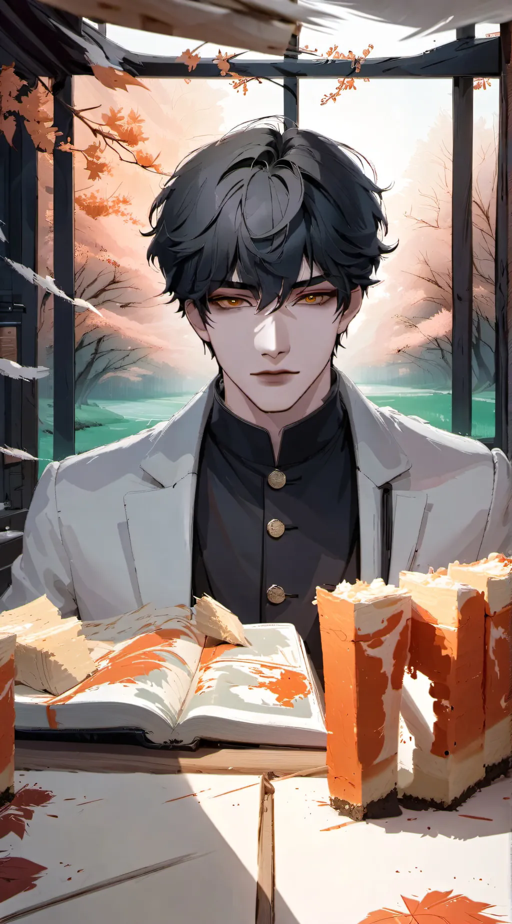 ai character: puppy I have the p background