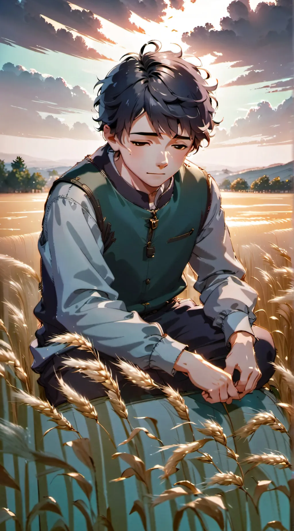 ai character: goodbye background