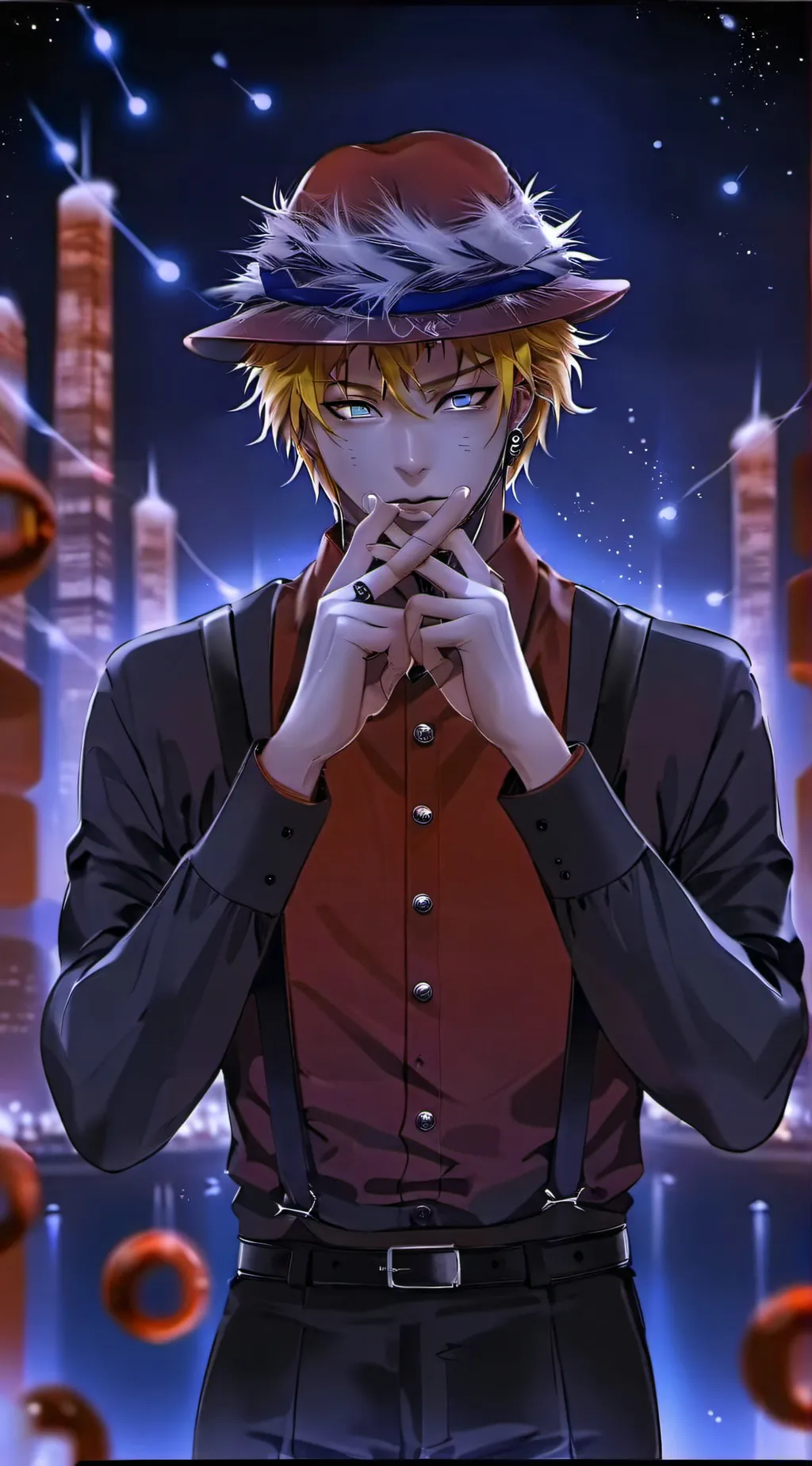 ai character: Akatsuki  background