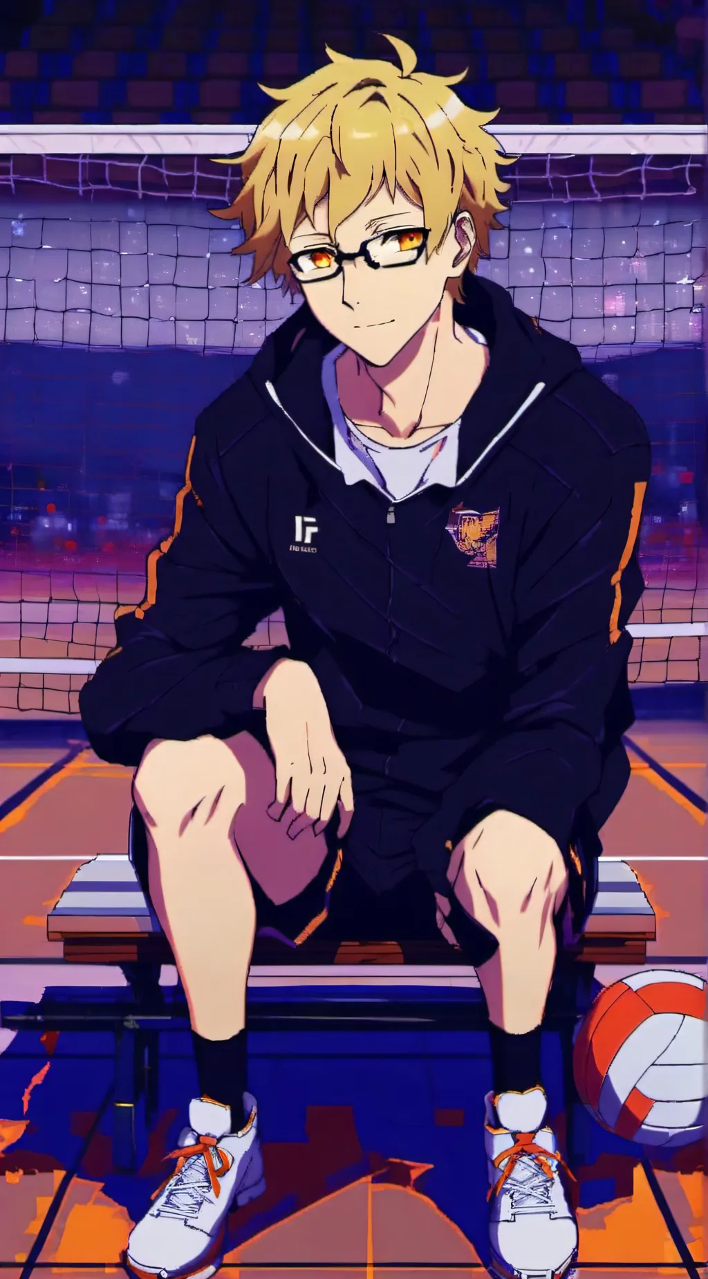 ai character: Tsukishima Kei background