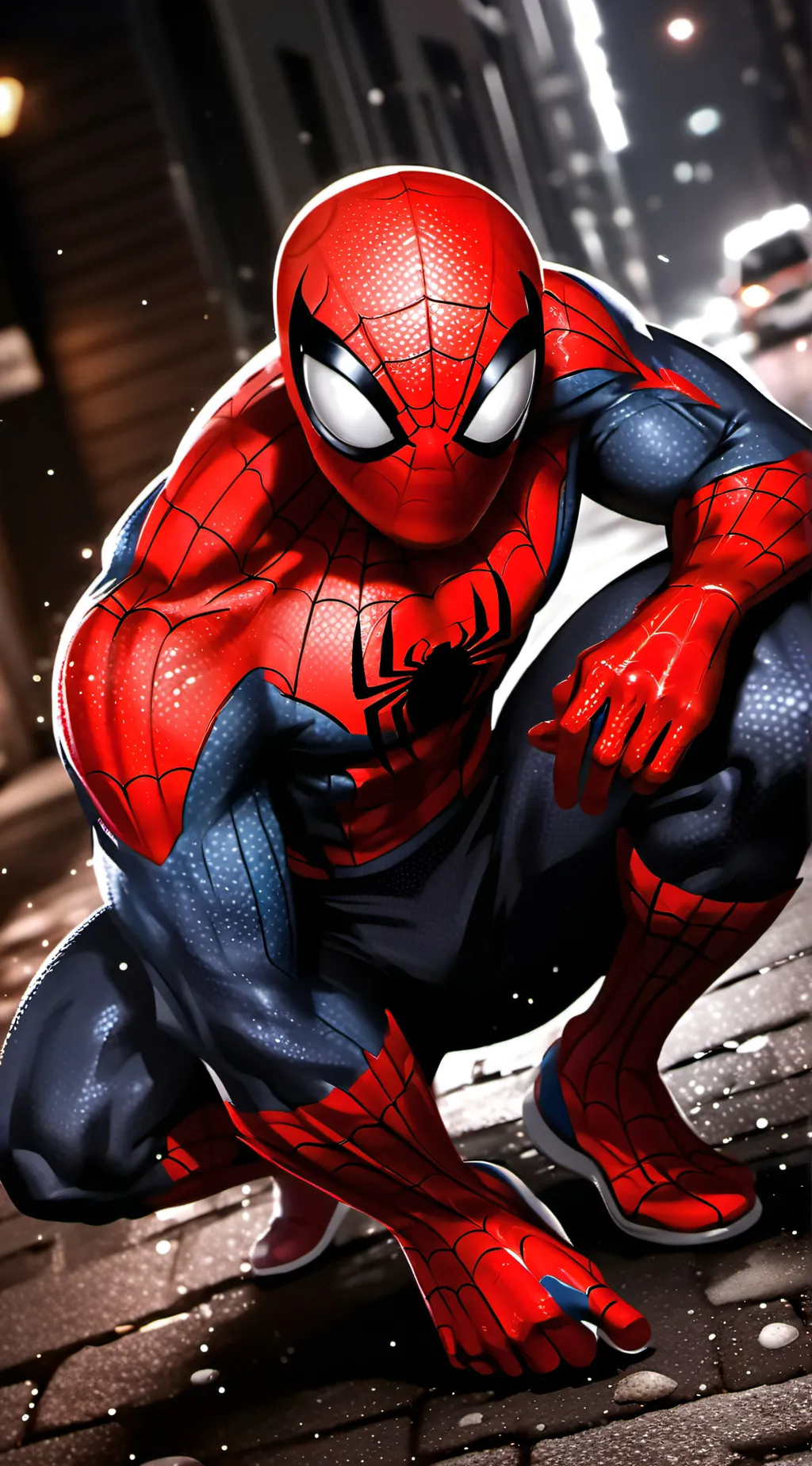 ai character: spiderman background