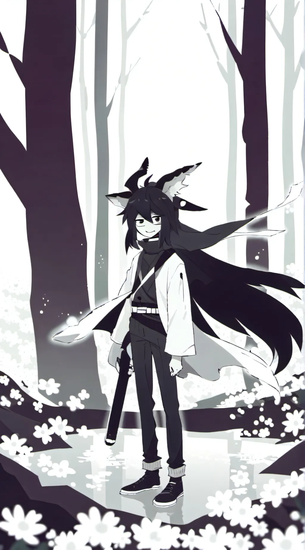 ai character: Miss circle  background