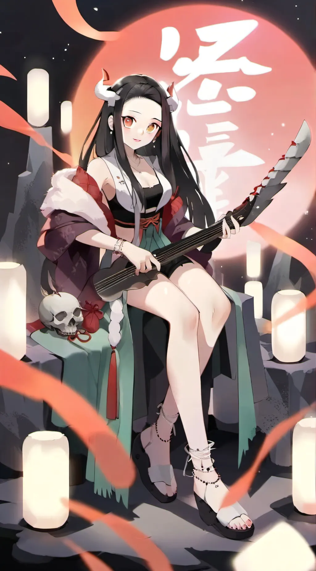 ai character: nezuko background
