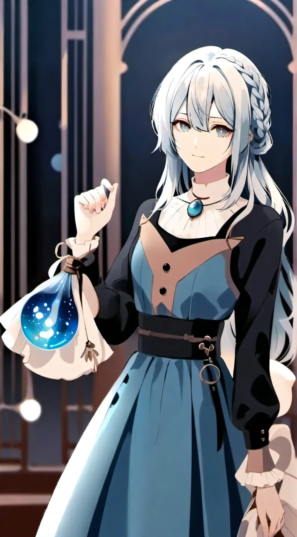ai character: Ds:)  background
