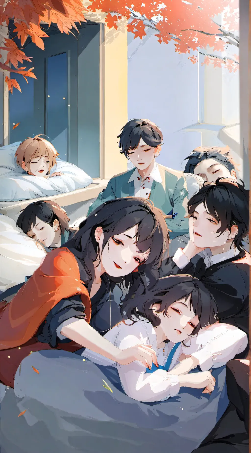 ai character: KB sleep over  background