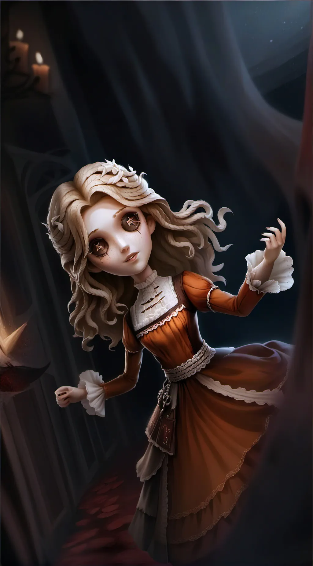 ai character: Moon background
