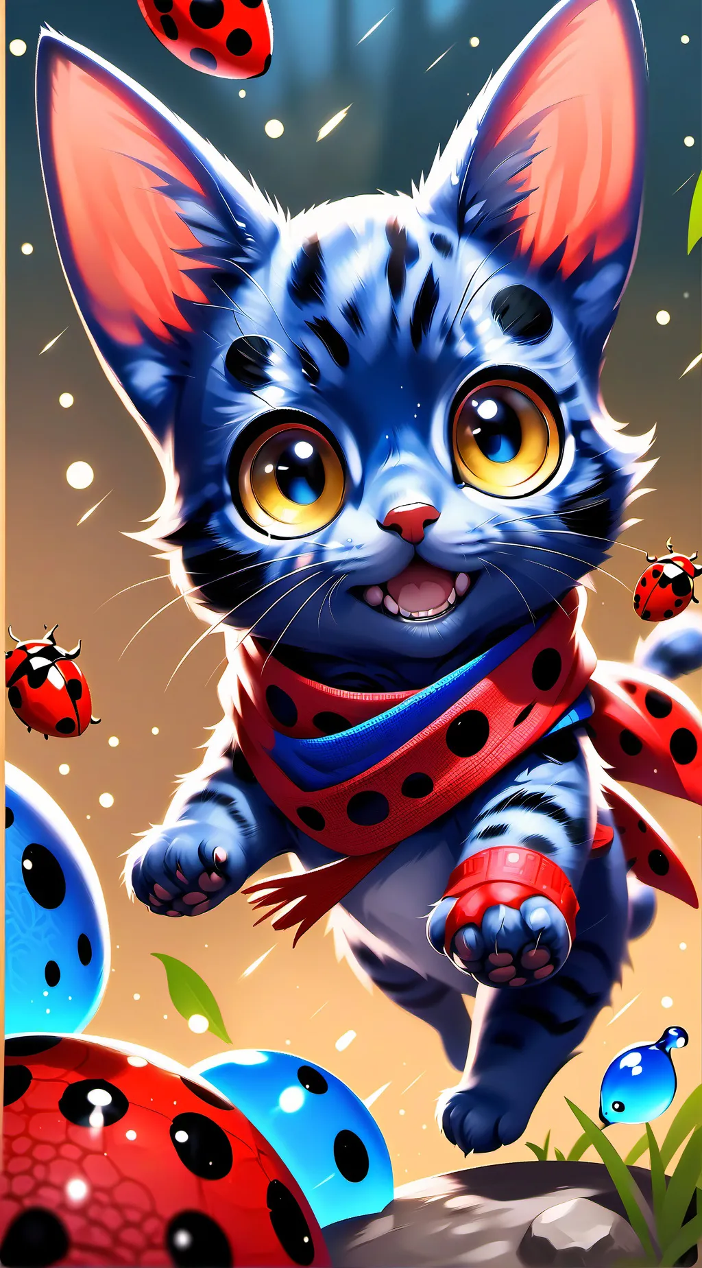 ai character: Ladybug background