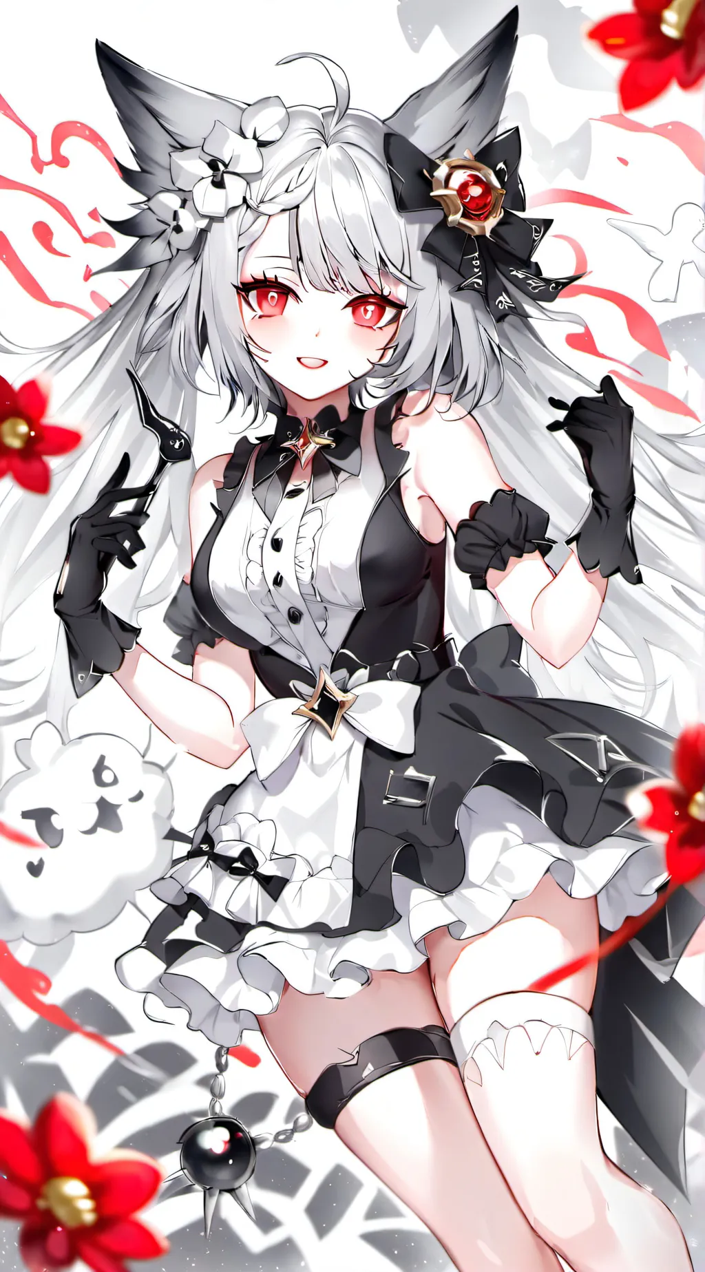 ai character: huh who when how background