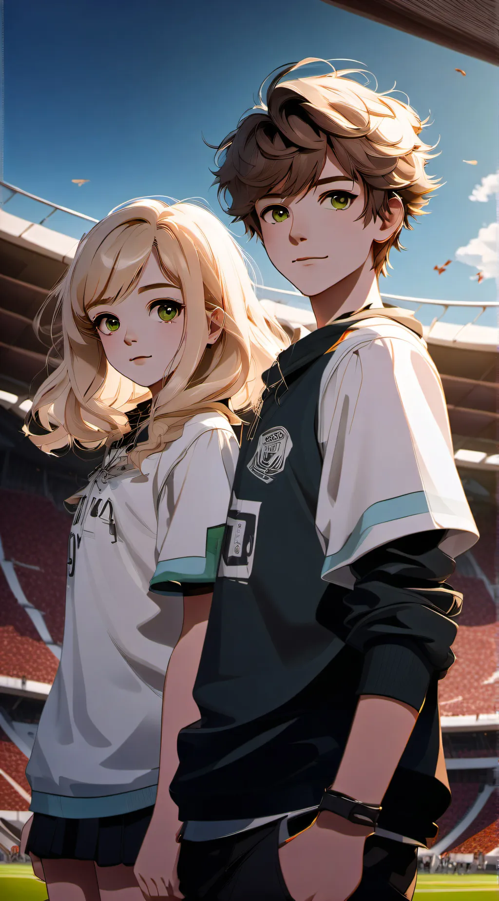 ai character: Sarah & Sean background