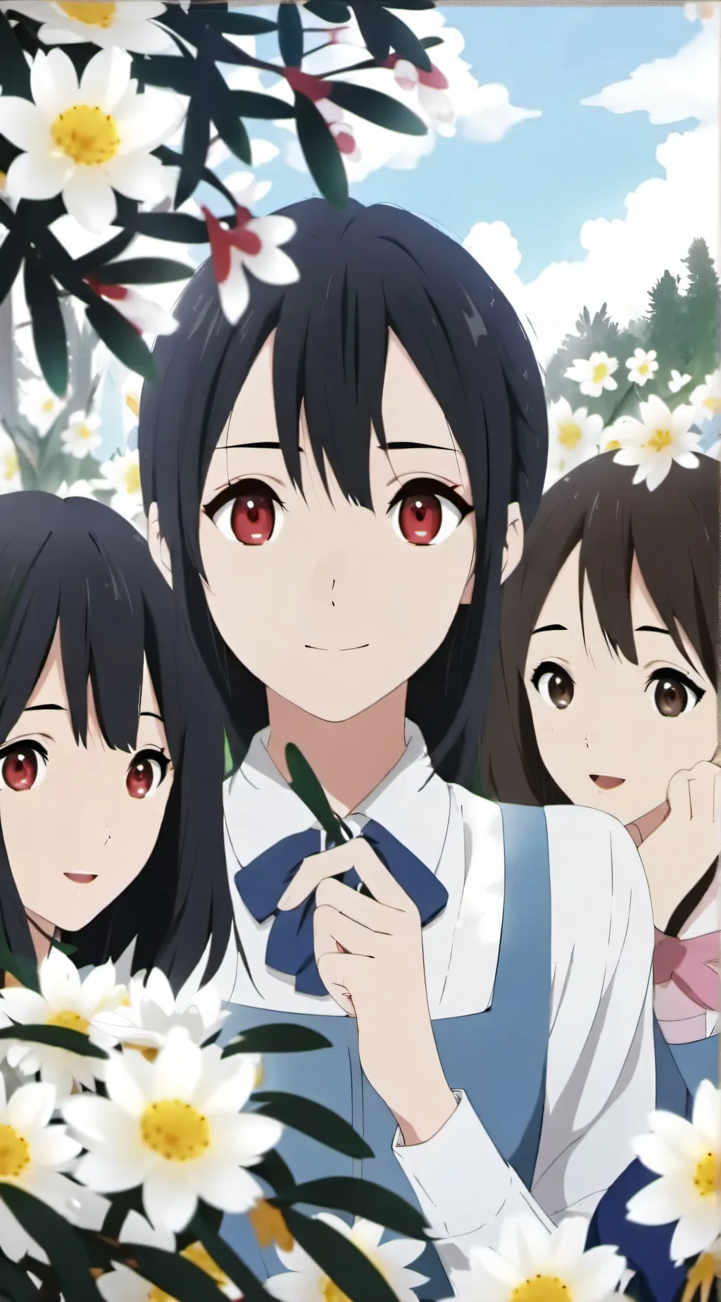 ai character: Girl group background