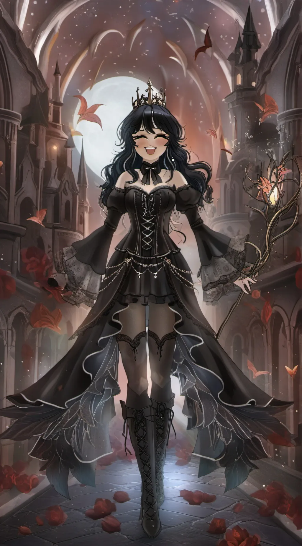 ai character: Death background