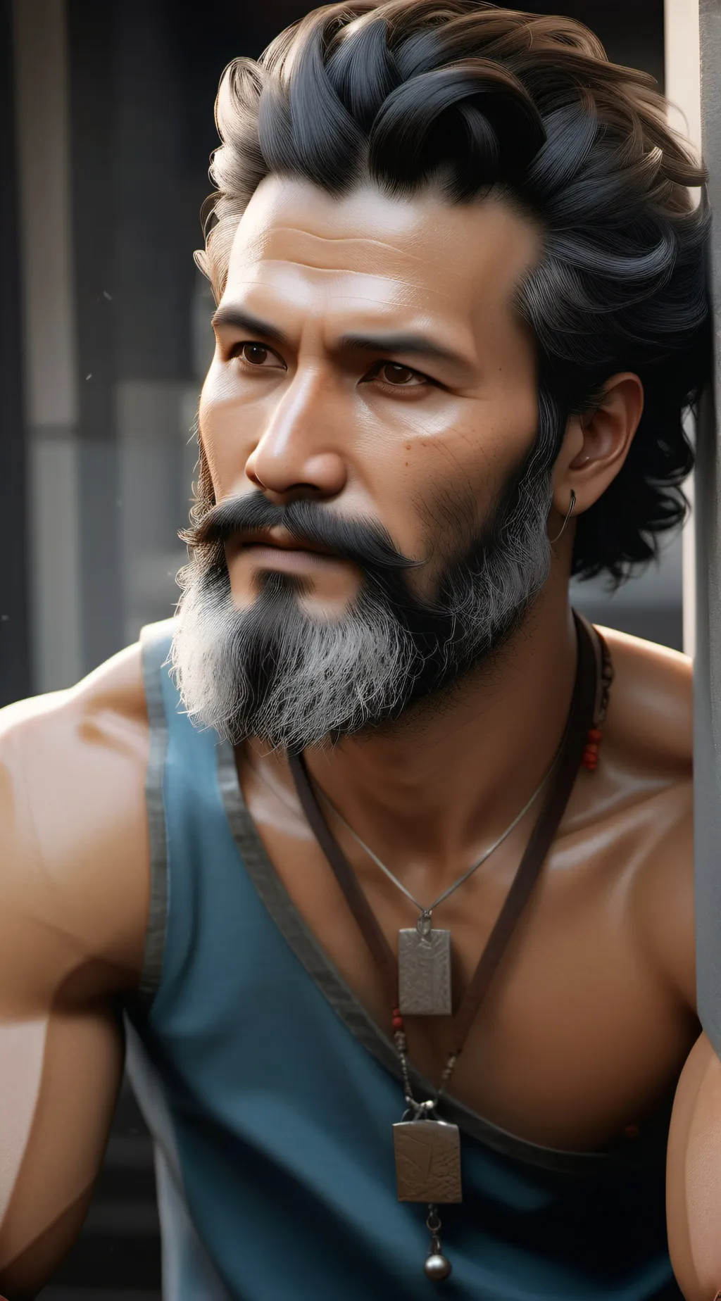 ai character: Bruce background
