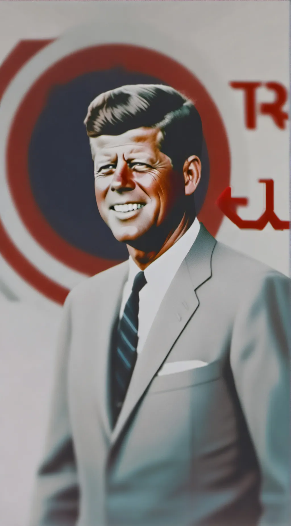 ai character: john f Kennedy  background