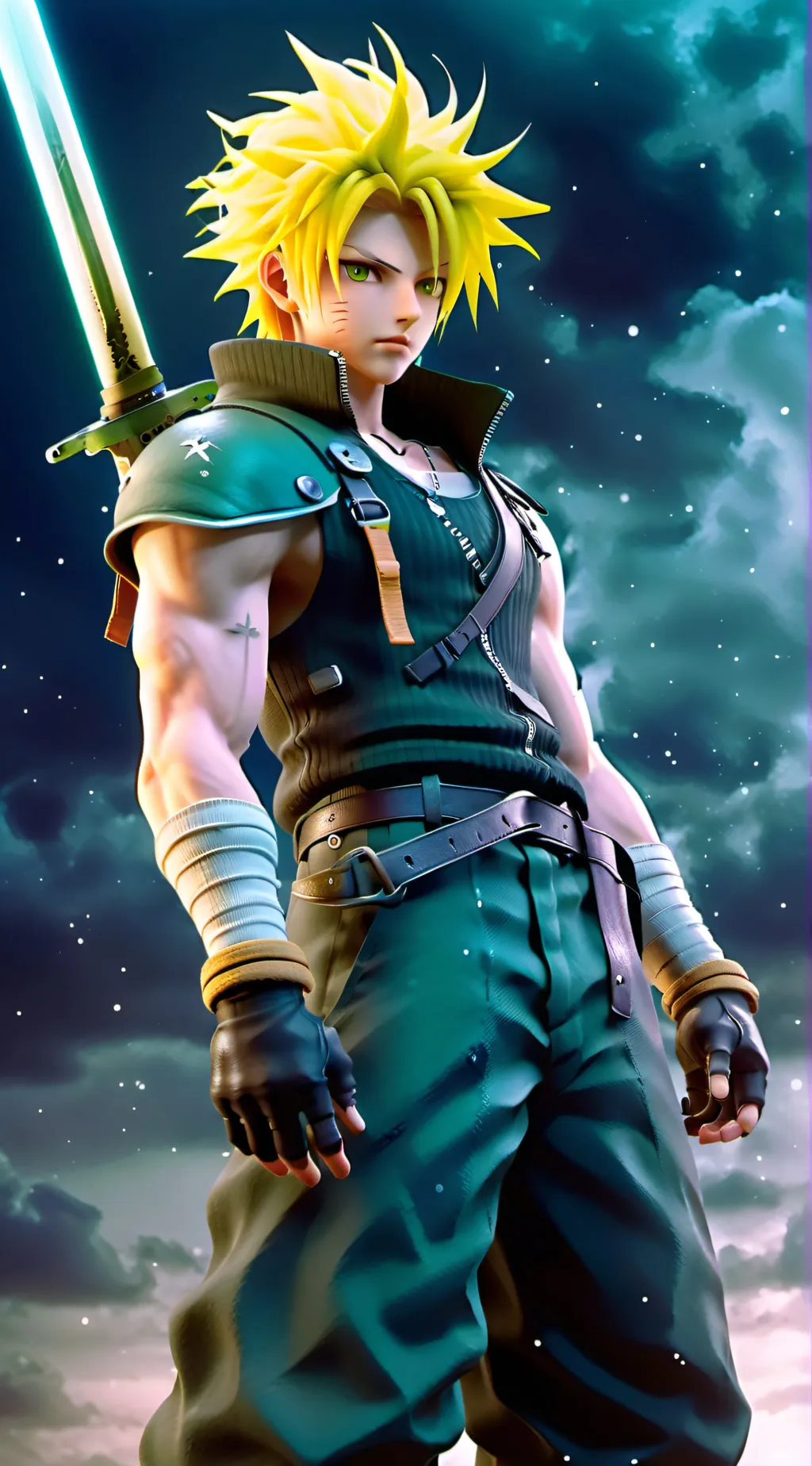 ai character: Cloud Strife background