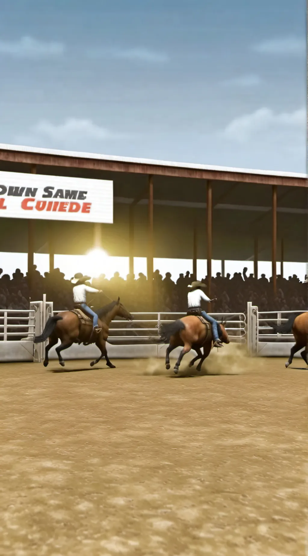 ai character: the rodeo background