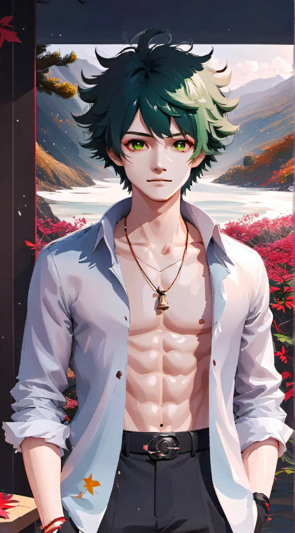 ai character: Currynim deku background