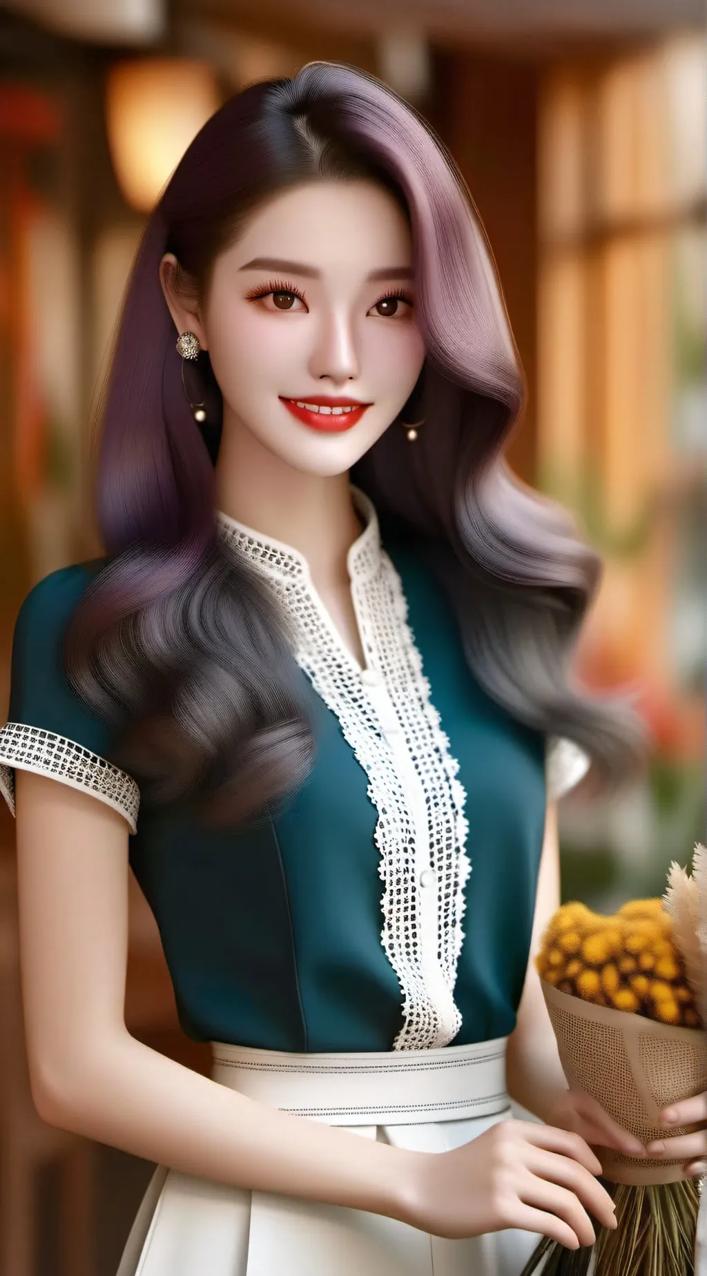 ai character: APPLE  background