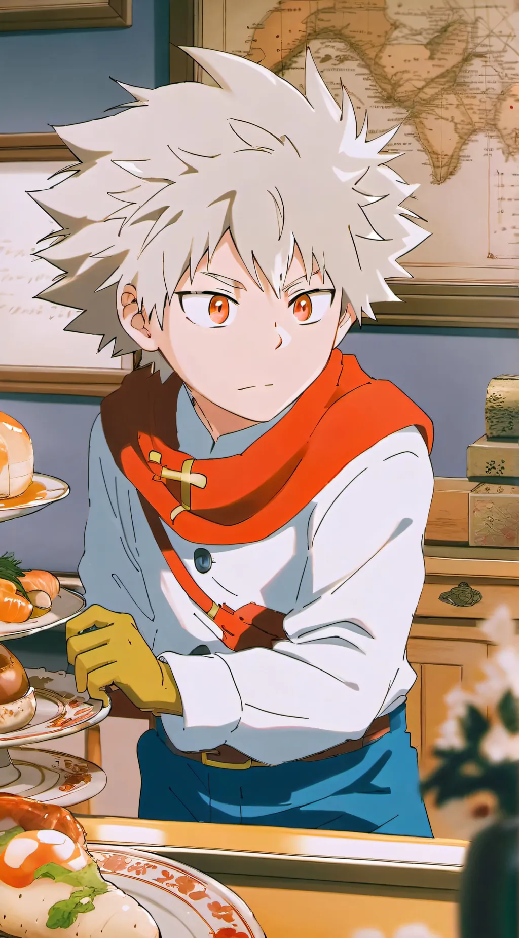 ai character: bakugo katsuki background