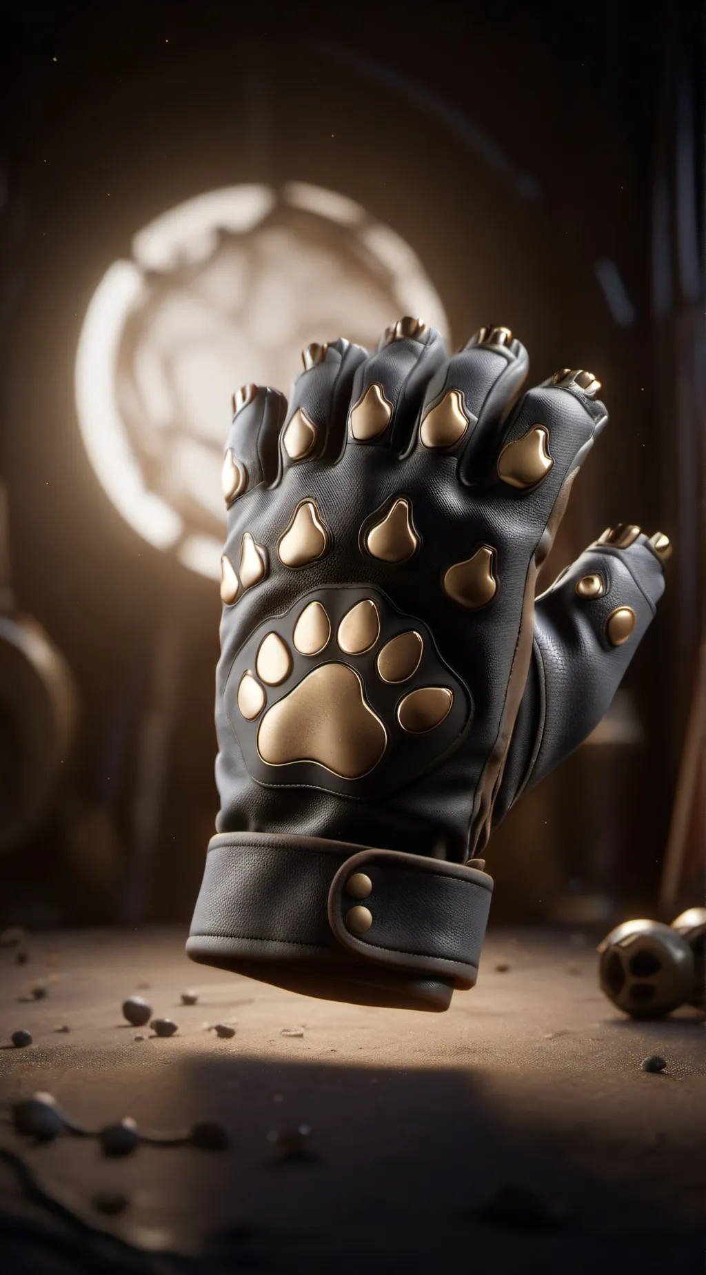 ai character: kitty gloves background